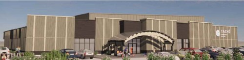 SUPPLIED 

An architectural rendering of the Tache Community Complex.