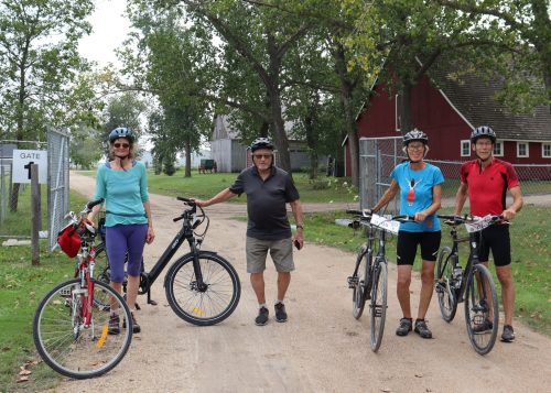 MENNONITE HERITAGE VILLAGE 

Supporters of MHV and Eden pause for a photograph at the end of a Peace Trek in past years.