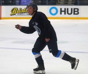 New Pistons forward Griffin Krone looked good in pre-season for Steinbach, picking up points in both of the pre-season games he appeared in. (Cassidy Dankochik The Carillon)