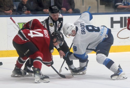 Steinbach and Virden faced off in last year's Manitoba Junior Hockey League semi-finals, with Steinbach having home ice advantage. If the two teams faced off under this year's playoff rules, Virden would have had home ice, due to finishing first in the West Division. (Cassidy Dankochik Carillon Archives)