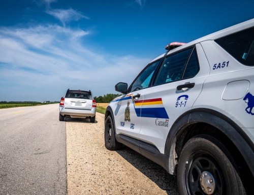 RCMP FACEBOOK 

Traffic enforcement descended on Main Street in Steinbach on Sept. 11.