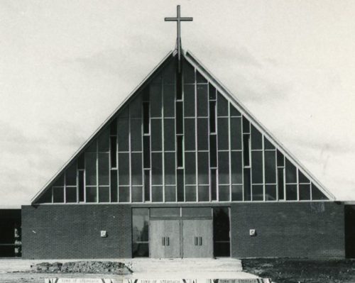 CARILLON ARCHIVES 

The Emmanuel Mission Church had its beginnings in 1943 with 70 members and was affiliated with the Evangelical Free Church of America in the early 1950s.