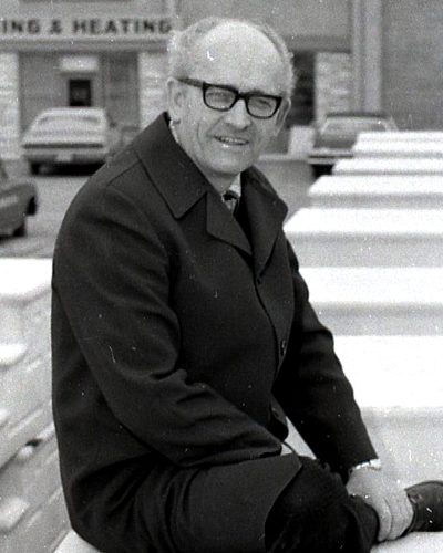CARILLON ARCHIVES 

In 1973, front steps were one of the most popular precast concrete products for Peter L. Barkman and his brothers at Barkman Concrete.