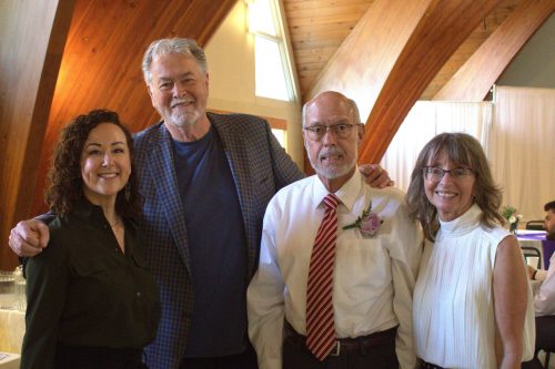 Adi Kapoor The Carillon 

In order from left to right: Stephanie Loewen, Gordon Sinclair (former journalist and author), Chris Summervile, and Fran Schellenberg.